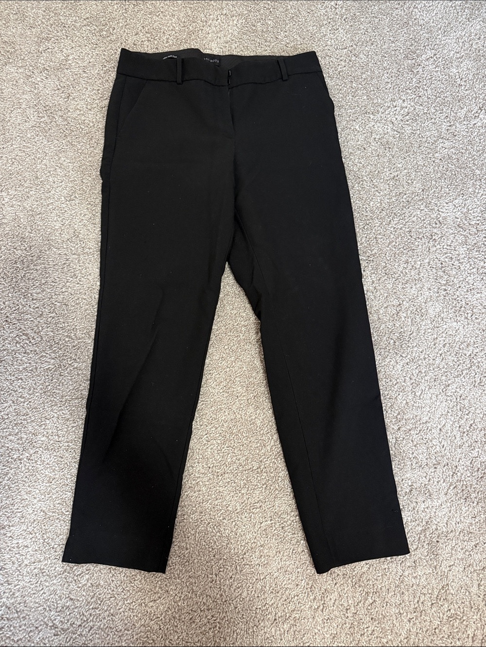 Talbots Black Straight-Leg Work Trousers